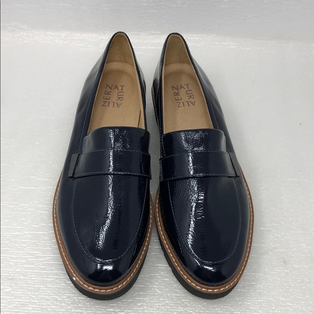 Naturalizer Adiline Loafer Navy Blue Patent Leather Slip On Women’s Size 9.5M - Picture 14 of 14